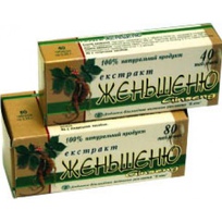 Экстракт корня женьшеня 0,25 г. №80